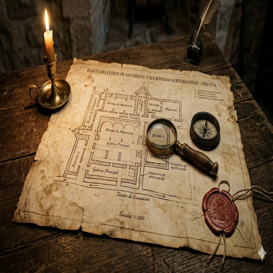 Sistemas de ventilación y polvorines del Castillo San Cristóbal